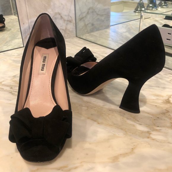Miu Miu sculptural peep toes - Picture 2 of 5